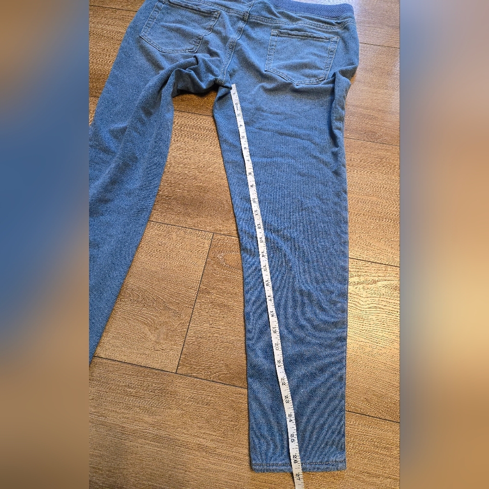 SO Girls Plus Rib Waist Embellished Skinny Jeggings Jeans Size 20 Plus Blue - Picture 7 of 7